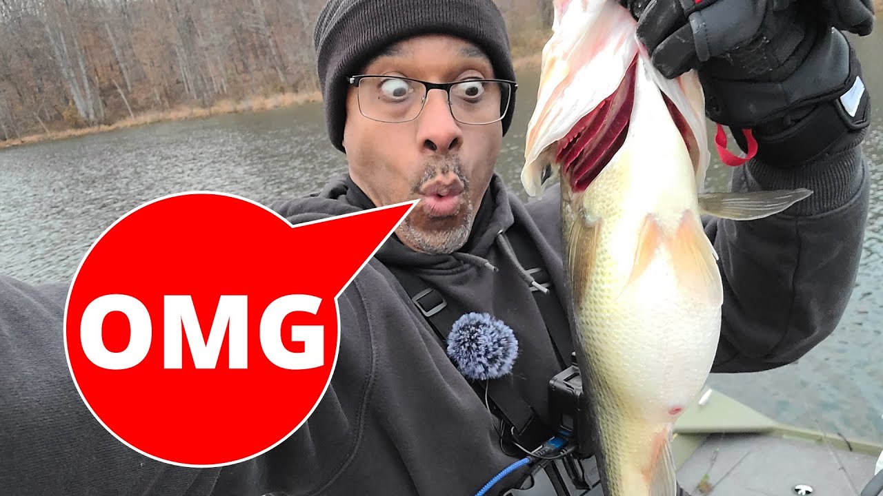 AMAZING December Bass Fishing {One bait caught them all} Got My First