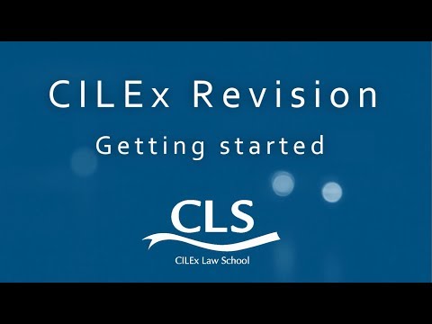 CILEx Revision - Getting started