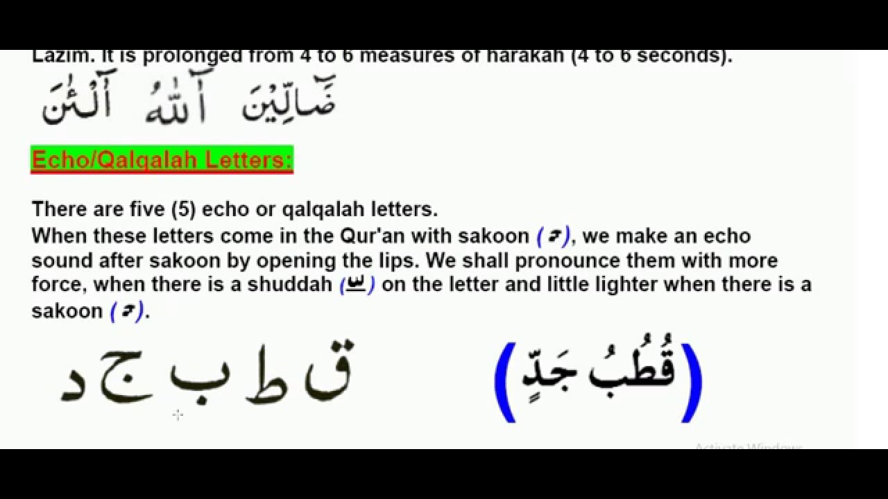 Learn Quran with rules of tajweed, pronunciation lesson 3, 2016 YouTube