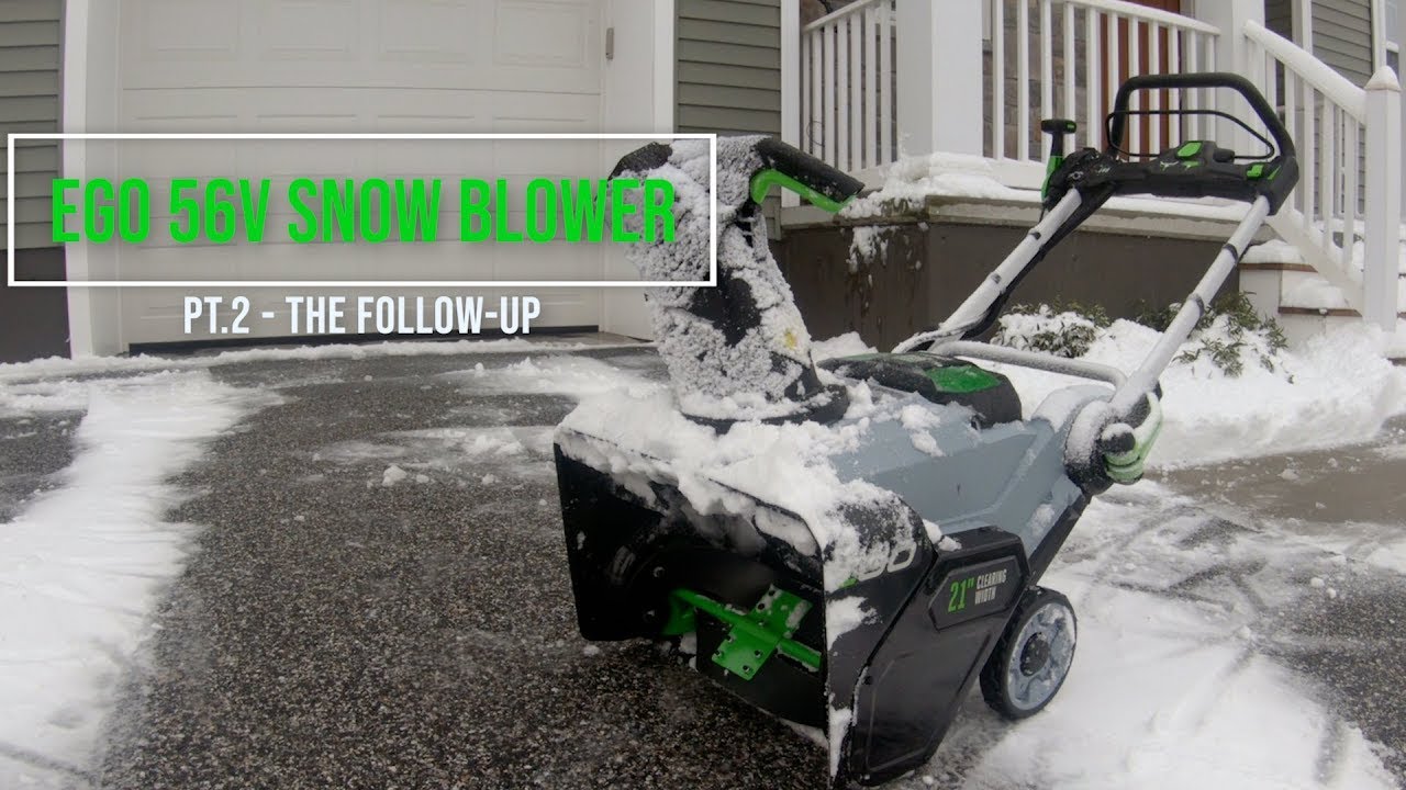 Cools in the Basement Ego Snow Blower Review Pt. 2 YouTube