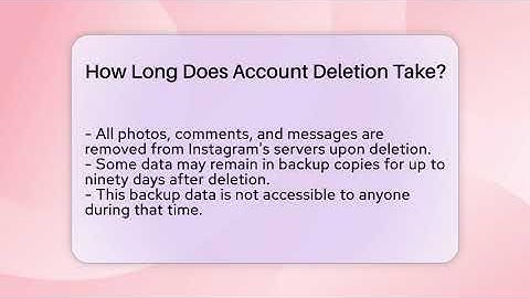 How Long Does Account Deletion Take? - Everyday-Networking