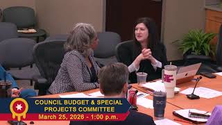 Council Budget & Special Projects Committee Meeting
