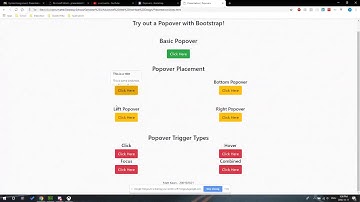 Popover - Bootstrap Presentation