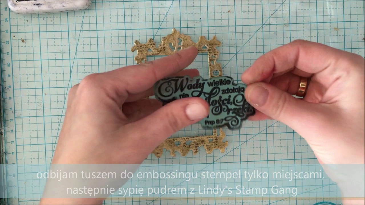 how to make simple mixed media frame / tutorial step by step/ Renesans