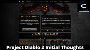 Project Diablo 2 - Initial Thoughts