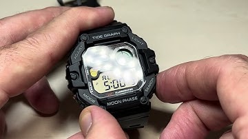 Casio Tide Moon Illuminator (WS1700H) | How to Set Alarm(s)