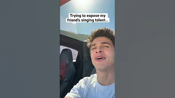HE HAS A HIDDEN SINGING TALENT 