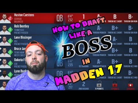 How to: DRAFT LIKE A BOSS w/ PerramCrowe DRAFT @ END | Madden 17 Franchise Mode - YouTube