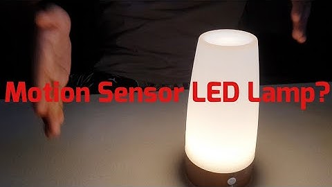 Wireless Motion Sensor LED Retro Table Lamp | The Unboxing Siblings