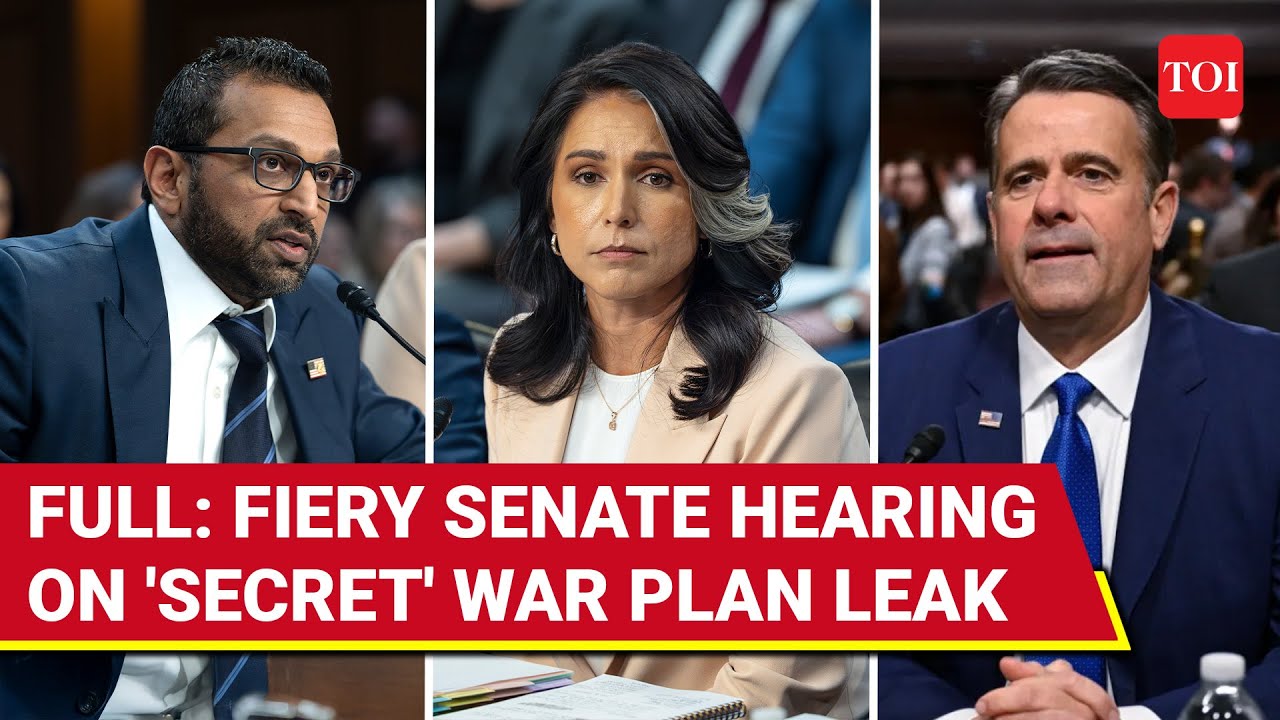 Houthi War Plan Leak: Tulsi Gabbard, John Ratcliffe Face EPIC Grilling | Senate Hearing Explodes