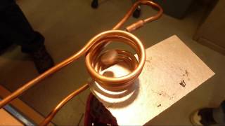 Levitation with induction heating coil