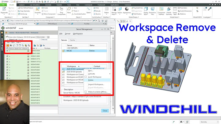 PTC Windchill - Remove Objects from Workspace & Delete Workspace | CAD Data Management