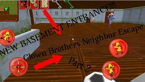 I Found A New Entrance To Their Basement! Clown Brothers Neighbor Escape (Part 2)