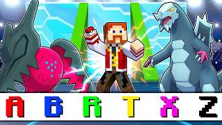 O ALFABETO DECIDE os meus POKÉMON no LUCKY PIXELMON no MINECRAFT