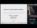 CppCon 2019: Nicolai Josuttis “When C++ Style Guides Contradict”