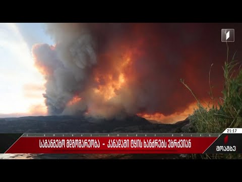 საგანგებო მდგომარეობა - კანადაში ტყის ხანძრებს ებრძვიან