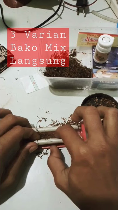 3 Varian Tembakau Mix Langsung Tingwe #tingwe #tengwe #tembakaulinting