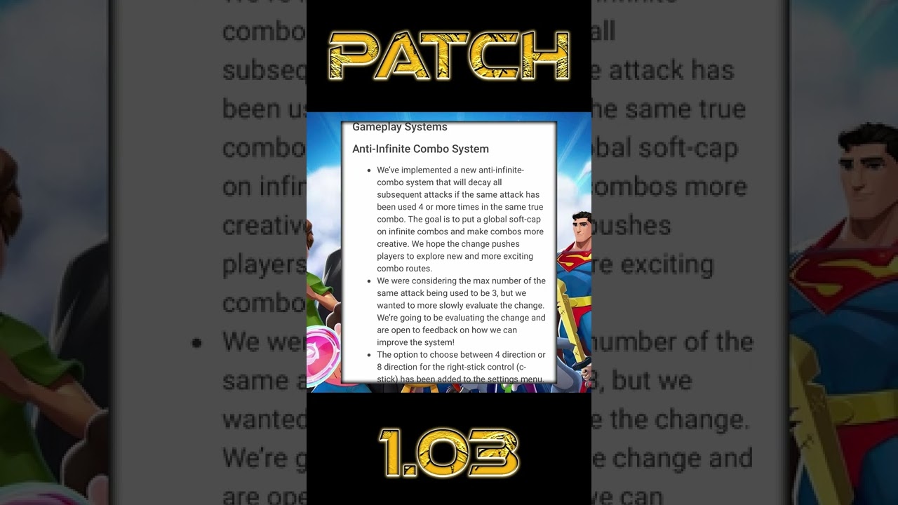 Infinite Combos Are Done In New Multiversus Patch!