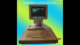 Apple II+ running AppleWorks in 80 COLUMNS !!
