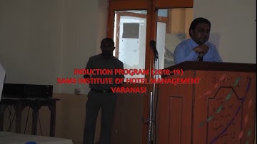 INDUCTION PROGRAM (2018-19) SAMS INSTITUTE OF HOTEL MANAGEMENT 2