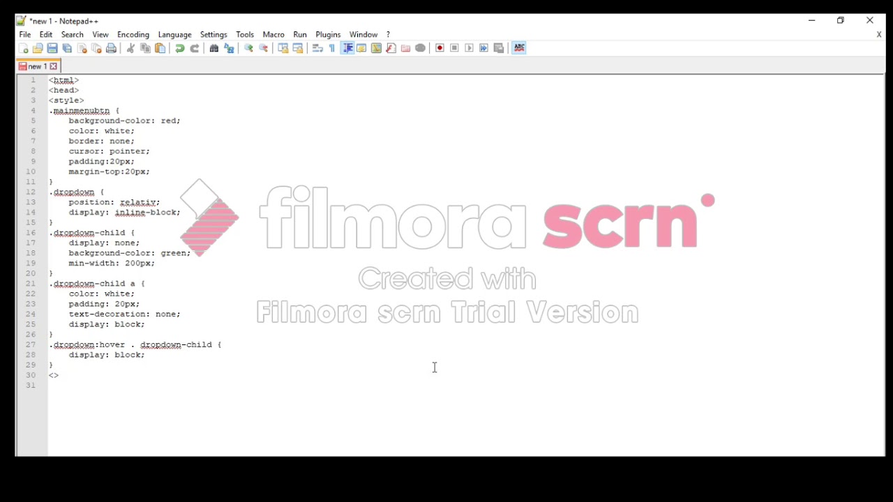 Tutorial Dropdown Menu - YouTube