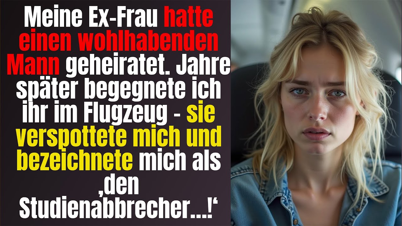 Meine Ex-Frau verspottete mich im Flugzeug – meine stille Antwort traf sie tief