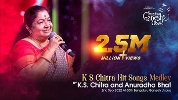 K S CHITRA HIT SONGS MEDLEY | Musical Night by K S Chithra | 60th Bengaluru Ganesh Utsava 2022