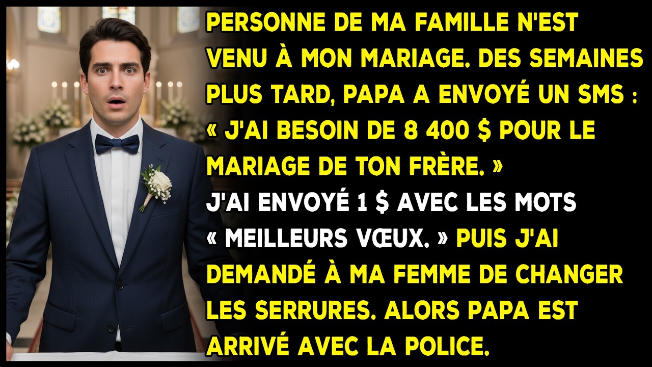 Ma famille m'a abandonné à mon propre mariage — Puis Papa est arrivé avec la police.