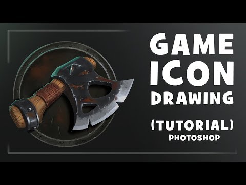 GAME ICON DRAWING | РИСУЕМ ИГРОВУЮ ИКОНКУ | PHOTOSHOP.