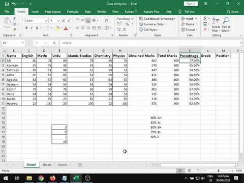 excel data assignment