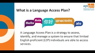 The Importance of Language Access Planning