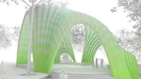 Chrysalis Amphitheater by Marc Fornes and Theverymany