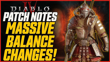 HUGE CLASS BALANCE CHANGES (Diablo 4)! Dungeon Improvements & More! // D4 Beta Patch Notes