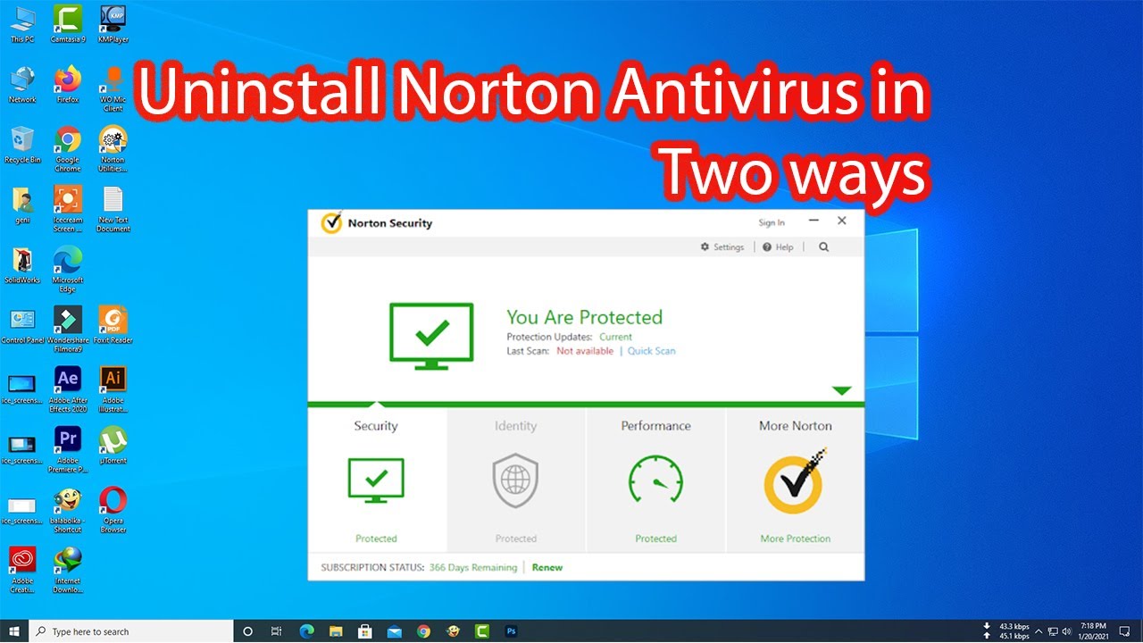 How to Uninstall Norton Windows 10?