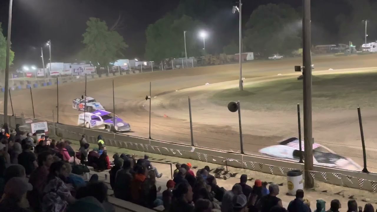 06/10/2023 IMCA Modified Australian Pursuit race at Crystal Motor Speedway