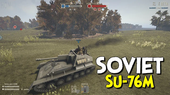 🎮 Heroes and Generals - Soviet: SU-76m Gameplay - APCR Shells
