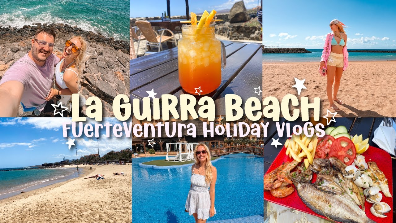 BEACH DAY AT CALETA DE FUSTE | LA GUIRRA BEACH | FUERTEVENTURA VLOGS 2025 | DAY 3 AND 4