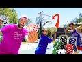 $1000 BASKETBALL POKER CHALLENGE! w/ Harlem Globetrotters and Professional Dunker!