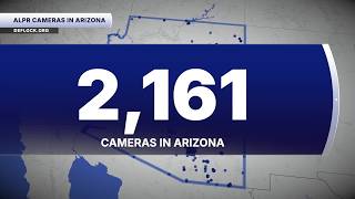Which Arizona zip code has the most license plate cameras