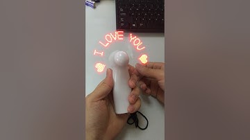 programmable message LED fan