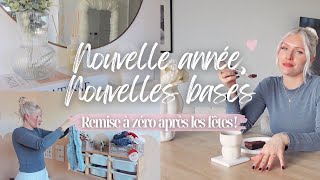 NOUVELLE ANNÉE NOUVELLES BASES ✨| Rangement • Remise à 0 après les fêtes • Appartement minimaliste