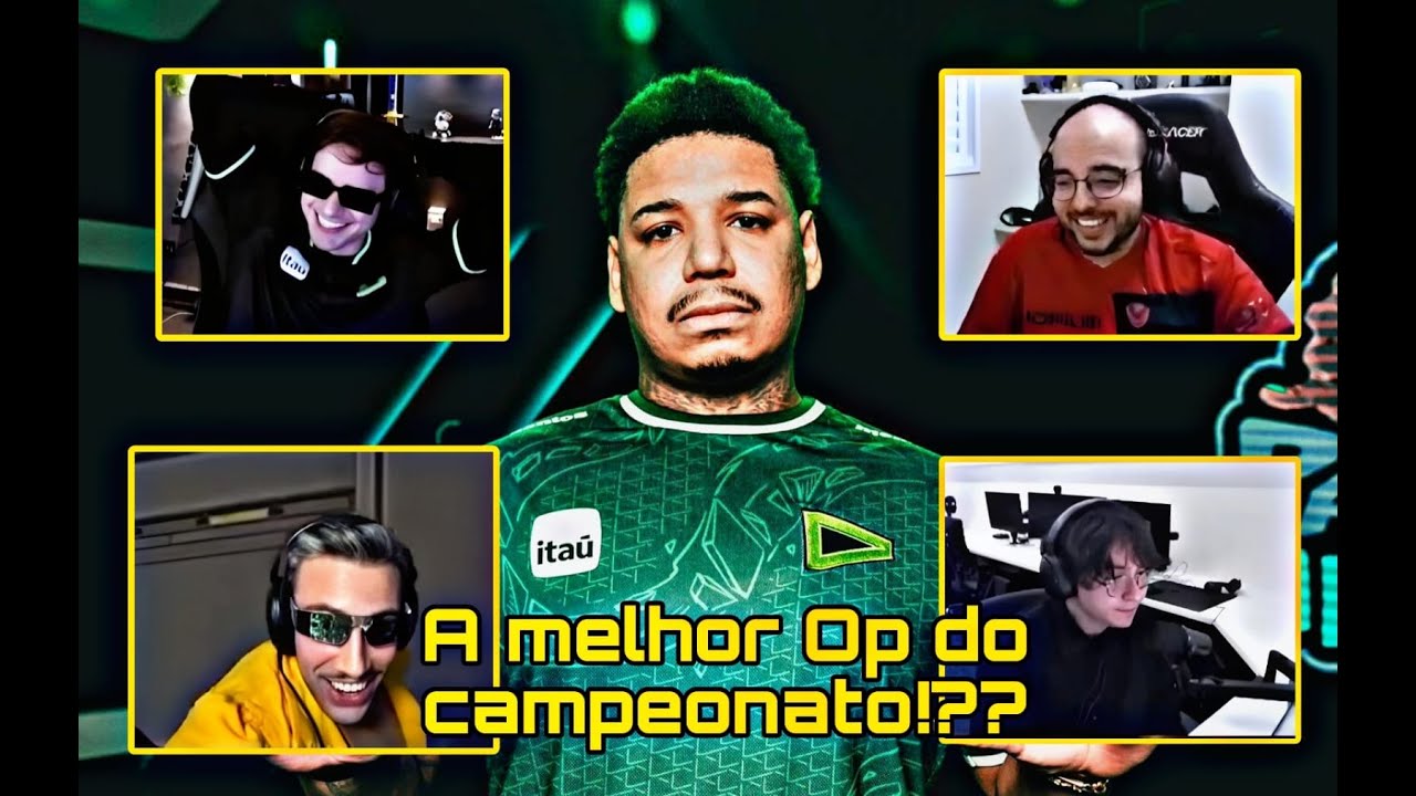 Reação dos streamers com o Ace absurdo do Loud dgzin contra Kru visa....