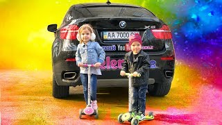 Vlog Two Little Babies Riding Scooters | Babies Fun Songs | Super Video for Family