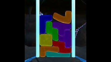 GEMS TETRIS #tetris #3danimation #animation #satisfying #blender #softbody #tetris99 #simulation