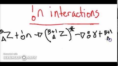 Neutron Interactions