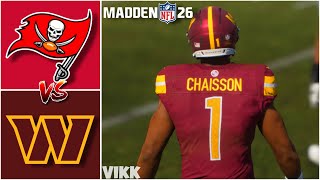 Buccaneers vs Commanders Simulation | Madden 26 Free Agency Rosters