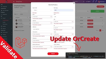 Create Validate form salary and CreatOrUpdate Laravel | HR System Management