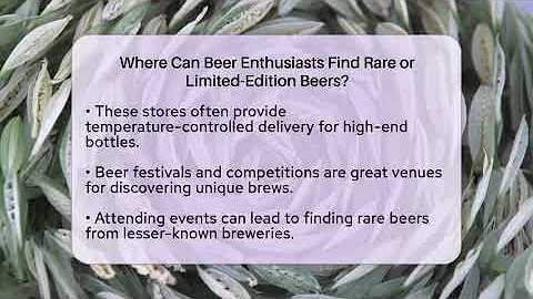 Where Can Beer Enthusiasts Find Rare or Limited-Edition Beers? | The Pint Guy