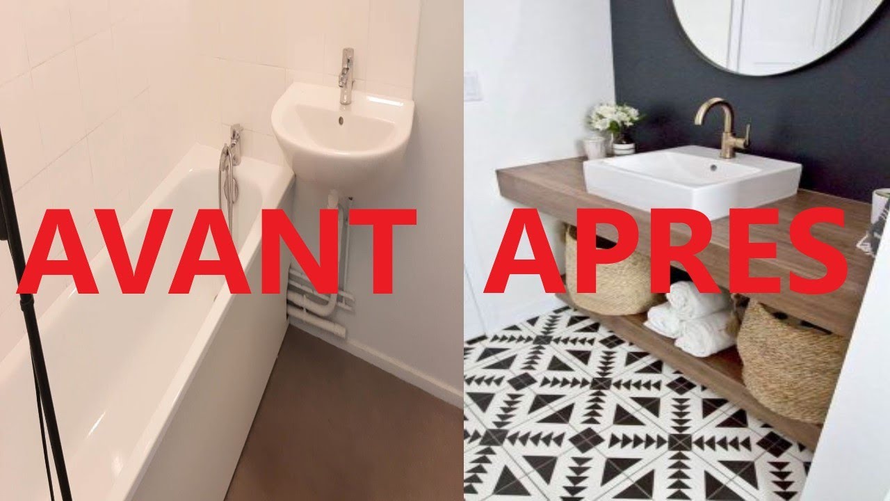 Ma salle 💪de bain avant après - YouTube