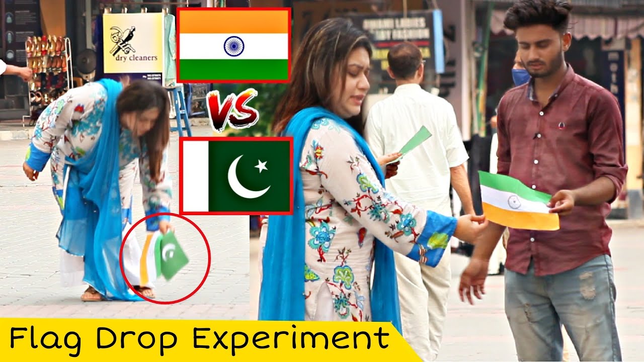 INDIAN FLAG VS PAKISTANI FLAG | FLAG DROPPING SOCIAL EXPERIMENT @That Was Crazy